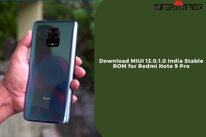Download MIUI 13.0.1.0 India Stable ROM for Redmi Note 9 Pro