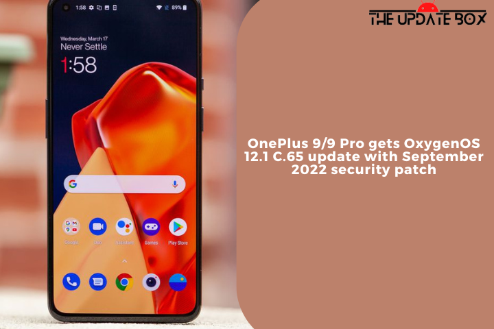 OnePlus 9/9 Pro gets OxygenOS 12.1 C.65 update with September 2022 security patch