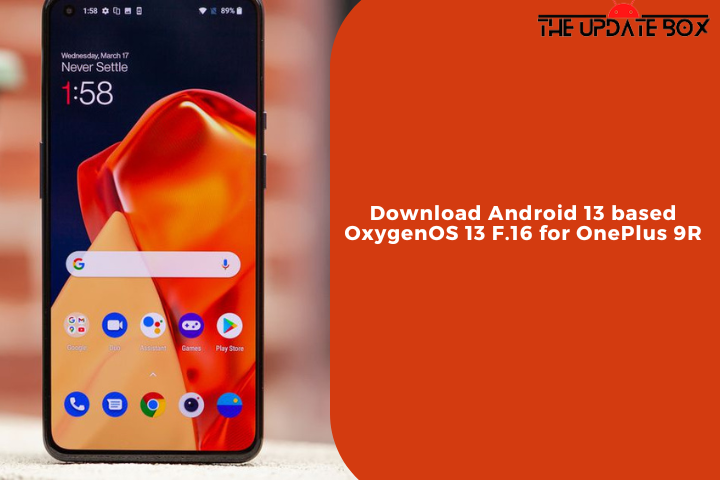 Download Android 13 based OxygenOS 13 F.16 for OnePlus 9R