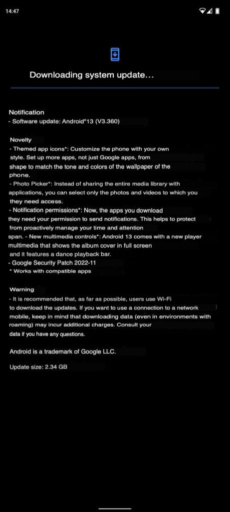 Nokia X20 Android 13 update